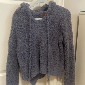 Fluffy gray sweatshirt